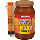Zatarain's Creole Butter Injectable Marinade – Rugged 16 fl oz Bottle with Injector for Outdoor Grilling, Smoking, and Backyard Feasts