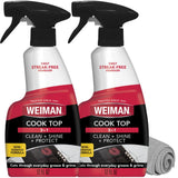 Weiman Cooktop Degreaser 2-Pack with Cloth – Housewarming Gift for First-Time Apartment Dwellers