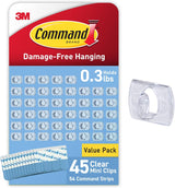 Command Indoor Mini Clips for Kids Bedroom Decor, Damage-Free Fairy Light Hanging for Rentals