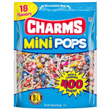 Tootsie Roll Charms Mini Pops – Hygienic Grab-and-Go Hard Candy for Office Break Rooms, Reception Desks, and Shared Candy Dishes
