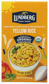 Lundberg Family Farms Whole Grain Yellow Rice – Streamlined 6 oz Pouch for Uncluttered Kitchens