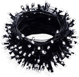 FULLBELL Black Christmas Lights 33ft 100 LED IP44 Waterproof – Halloween Tree, Patio Party & Outdoor Holiday Decor with Memory Function