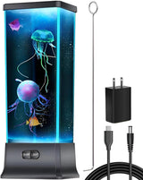 CALOVER Faux Jellyfish Tank – Stylish Living Room Centerpiece, Designer Aquarium Glow with Remote