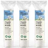 Sky Organics Organic Cotton Rounds – Spa-Like Serum Application for Sensitive Skin Wellness Rituals, 300 ct.