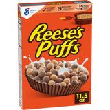 REESE'S PUFFS Peanut Butter Chocolate Cereal – Fast Office Snack Cup and Conference Room Pick-Me-Up