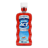 ACT Anticavity Zero Alcohol Fluoride Mouthwash for Calm Bathroom Wind-Down, 18 fl. oz. Alcohol-Free Freshening