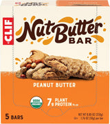 CLIF Nut Butter Bar Peanut Butter – Lightweight Fuel for Camping Trips, 5-Pack