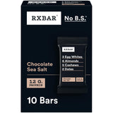 RXBAR Chocolate Sea Salt – Pre-Workout Fuel for Running Trails and Gym Bags, 10-Count Protein Bar Box