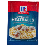 McCormick Swedish Meatballs Seasoning Box 6 Count for Fast Office Lunch Prep and Weeknight Meals