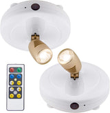 BIGLIGHT LED Puck Light – Flameless Wall Light for Nurseries and Kids' Rooms, Cool-Touch Battery Operated