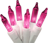 612 Vermont Pink Mini Light Strand for Self Care Evening Ritual, Calming Ambient Incandescent String for Reading Nook and Quiet Reflection Time