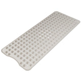AmazerBath Anti-Slip Bath Mat for Tub 40 x 16 Inches, Quick-Dry Shower Mat with 176 Drain Holes for Daily Self-Care, Clear Blue