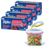 Ziploc Gallon Stand-Up Bottom Bags – Freezer-Friendly Storage for Homemade Soups and Marinades
