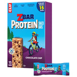 Zbar Protein Kids Protein Bars - Backpack-Ready Chocolate Chip Snack for Weekend Adventures and Sports (15 Pack)
