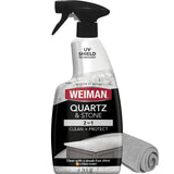Weiman Quartz Countertop Cleaner and Polish — Restores Gloss on Quartz and Granite for Picture-Perfect Countertops