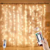 YEOLEH LED Curtain String Lights – Romantic Valentine's Day Gift for Couples with Cozy Warm Glow
