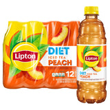 Lipton Diet Peach Iced Tea – Lightweight Drink for Patio Dining and Open-Air Gatherings, Bulk Pack