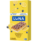 LUNA Bar Mash-Ups LemonZest + Blueberry – Wholesome Snack Bar for Yoga Studios, Wellness Retreats, and Calm Workdays