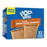 Pop-Tarts Toaster Pastries Frosted Brown Sugar Cinnamon – Versatile Family Pack for Snacks, Breakfast, and Dessert, 32 Count