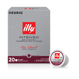illy Coffee Intenso Dark Roast K-Cups – Heritage Italian Craft Coffee for Connoisseurs Seeking Premium Keurig Brewing, 20 Count