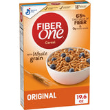 Fiber One Cereal, Original Bran – On-the-Go Breakfast Cereal for Morning Efficiency, 19.6 oz