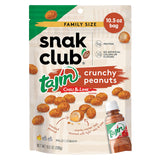 Snak Club Tajin Crunchy Peanuts – Better-For-You Pantry Staple with Crunchy Texture and Tajin Chili Lime Flavor, 10.5 oz Resealable
