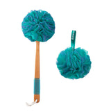 AmazerBath Reinforced Knot Beech Wood Back Scrubber – Durable Bath Tool That Won't Detach Mid-Shower for Safer Use