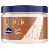 Vaseline Illuminate Me Whipped Body Butter for Melanin-Rich Skin – Nightly Self-Care Ritual with Warm I've Arrived Scent, 11 oz