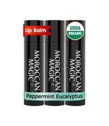 Moroccan Magic Organic Lip Balm 3-Pack – Travel-Sized Hydration for Camping, Road Trips, and Beach Bags