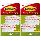 Command Poster Strips Housewarming Gift for New Homeowners, No-Nail Wall Hangers for Posters Prints and Signs