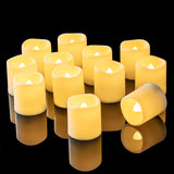 Homemory Timer LED Tea Lights for Meditation and Yoga Spaces, Calm Flicker Candles for Mindful Evenings