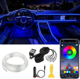 AuroraDrive Waterproof 5 in 1 RGB Car Interior LED Kit – Durable Accent Lighting for Truck Cab and Overland Vehicle Setups