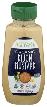 Primal Kitchen Spicy Brown Mustard – Neutral-Toned Bottle for Minimalist Countertop and Refrigerator Storage