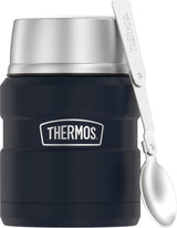 THERMOS Stainless King Vacuum-Insulated Food Jar – Work Commute Lunch Jar Keeping Soup Hot Through 9-Hour Shifts, 24 oz