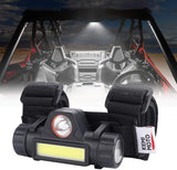 KEMIMOTO Rechargeable Roll Bar Safety Light for UTV Night Trails and Mobility Device Nighttime Sidewalk Use 1.5-2.0 in Clamp
