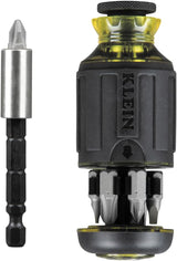 Klein Tools 32308 Compact Screwdriver – Streamline Your Workshop with One Tool, Eight Bits