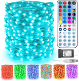 BrizLabs Outdoor Color Changing Lights with Remote – 200 LED String Lights for Tent, Deck, and Garden Party Setup