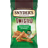 Snyder's of Hanover Seasoned Pretzel Sticks Work From Home Munching Snack for Video Call Adjacent Snacking