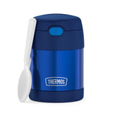 THERMOS FUNTAINER Childrens Vacuum Insulated Food Jar with Folding Spoon, 10 oz Lunchbox Side Container for Picky Eaters