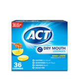 ACT Dry Mouth Lozenges With Xylitol, 36-Count, Sugar Free Honey-Lemon – Mindful Dry Mouth Relief for Wellness Routines