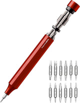 HOTO 24-in-1 Magnetic Screwdriver Pen – Practical Housewarming Gift for New Homeowners, Sleek Aluminum EDC Kit