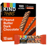 KIND THINS Peanut Butter Dark Chocolate Bars – Individually Wrapped Gluten Free Treat for Kids Lunch Boxes and After-School Totes