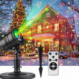 Festive Home Decor Christmas Projector – Warm Red Green Laser Patterns for Living Room Aesthetic and Seasonal Styling