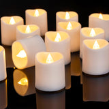 Homemory 200 Hour Flameless Votive Candles Wind Friendly Outdoor Lighting for Garden Party and Backyard String Light Setup