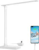 Lepro Touch Control Desk Lamp with USB Charging – Study Room Lighting for College Students and Work-From-Home Professionals