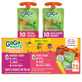 GoGo squeeZ Fruit and Veggie Blend – Healthy Lifestyle Snack for Post Workout and Meal Supplementation, No Added Sugar
