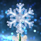 Dazzle Bright Lighted Snowflake Christmas Top – Family Friendly Decoration for Playrooms and Kids' Bedrooms