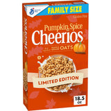 Cheerios Pumpkin Spice Gluten Free Cereal Care Package for Friends and Family, Wholesome Fall Snack Stocking Stuffer