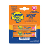 Banana Boat Sport SPF 50 Lip Sunscreen – TSA Friendly Lip Balm for Trips and Hikes, Twin Pack