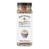 Watkins Gourmet Decorating Sprinkles – Red Dye Allergy Friendly Rainbow Nonpareils for School Parties and Playdate Desserts